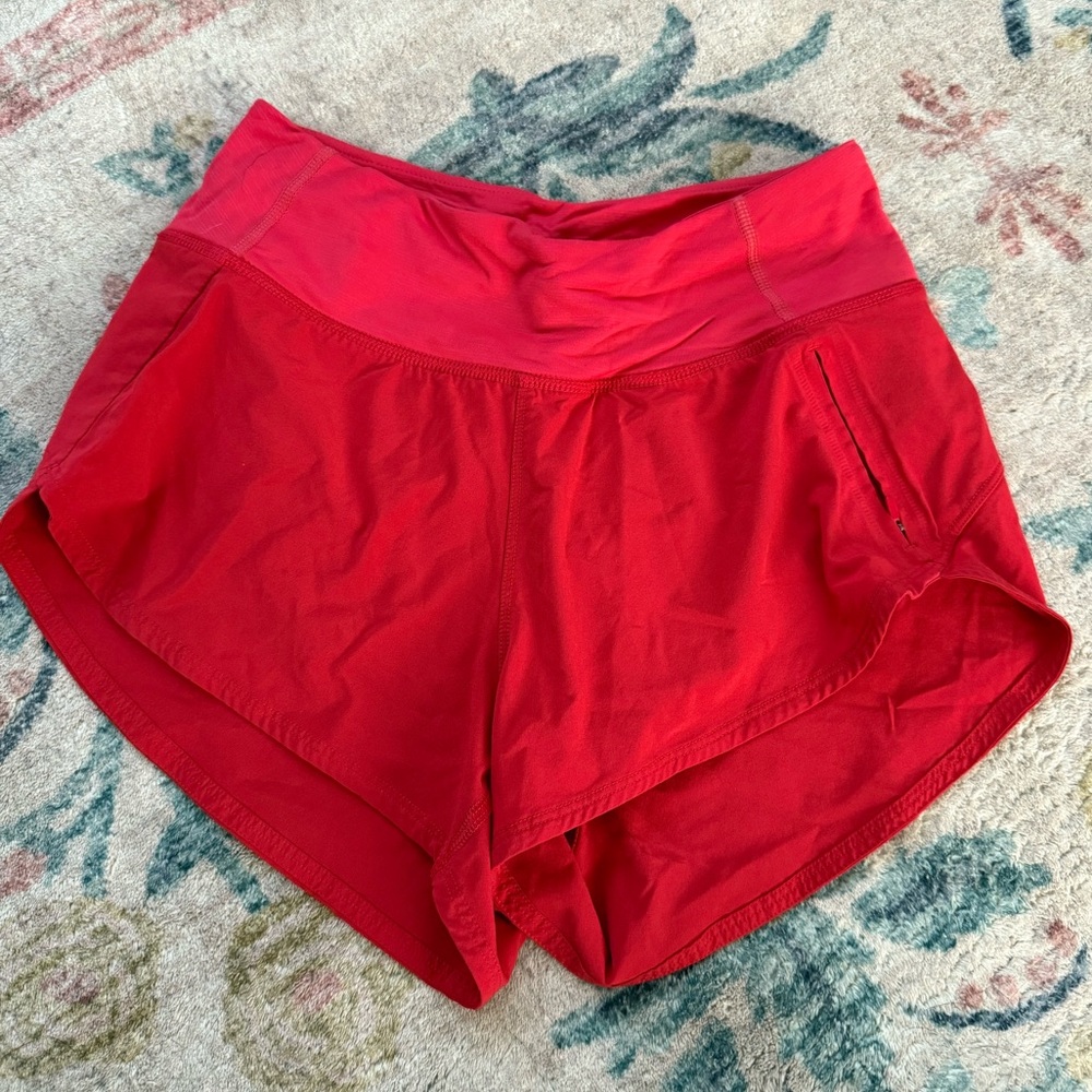 Outdoor Voices Red Running Shorts